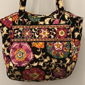 Vera Bradley Suzani Holiday Tote Floral Quilted Retired